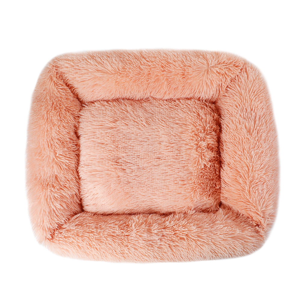 Rectangle Plush Pet Bed Bed for Dogs Cats Kennel Cuddler Crate Cushion Mat Washable