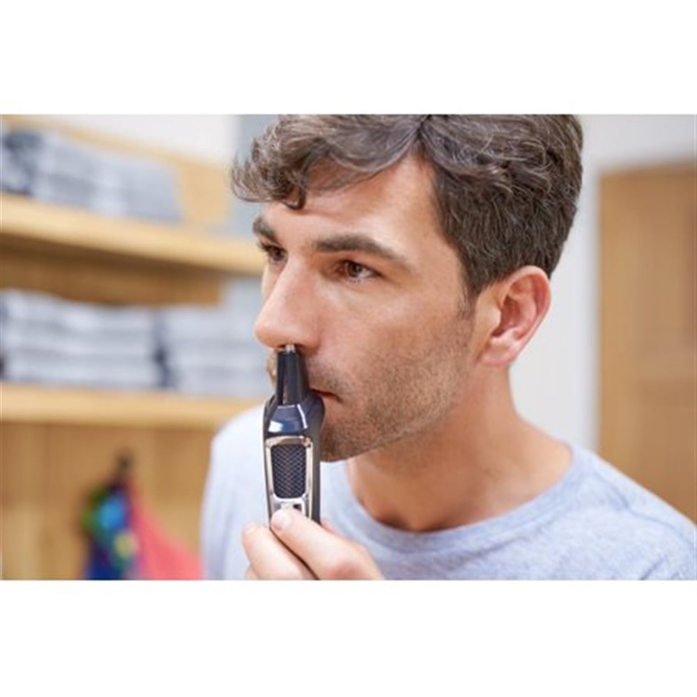 Multi Groomer 13 Pieces Men's Grooming Kit for Beard, Face, Nose, and Ear Hair Trimmer and Hair Clipper - No Blade Oil Needed, MG3750/60
