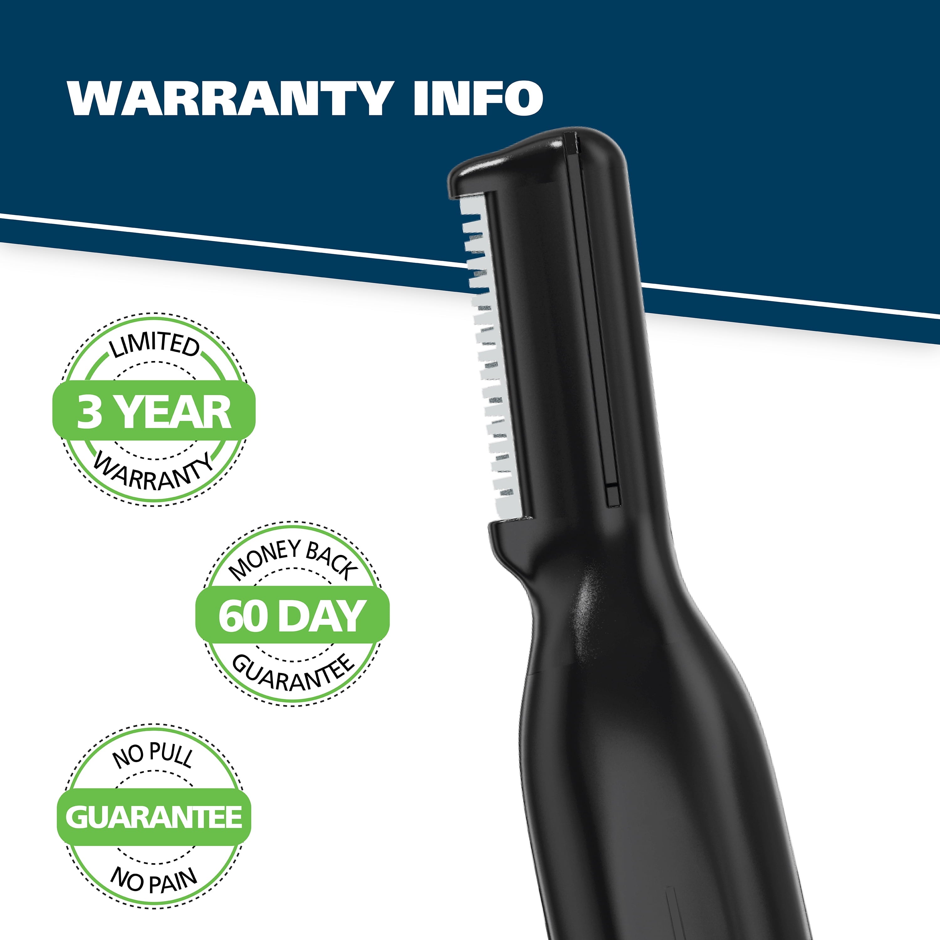Micro Groomsman Men's Lithium Battery Powered Pen Trimmer, Black/Blue 5640-4701