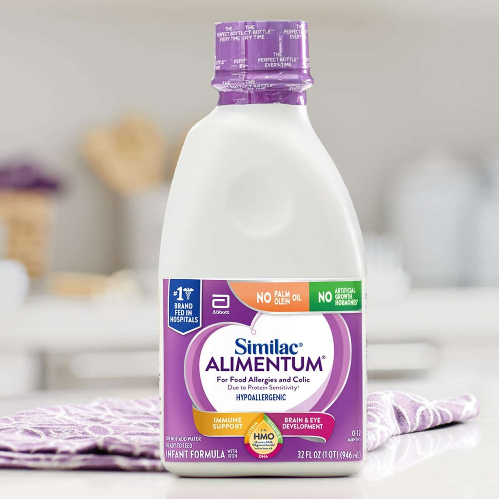 Alimentum With 2'-FL HMO, Ready-to-Feed Baby Formula, 32-fl-oz Bottle