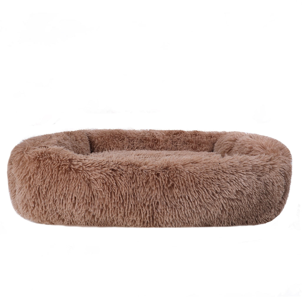 Rectangle Plush Pet Bed Bed for Dogs Cats Kennel Cuddler Crate Cushion Mat Washable