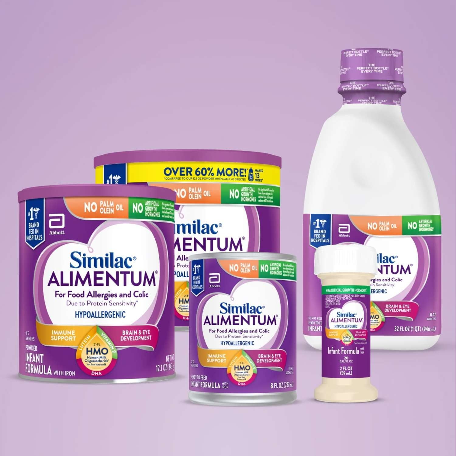 Alimentum With 2'-FL HMO, Ready-to-Feed Baby Formula, 32-fl-oz Bottle