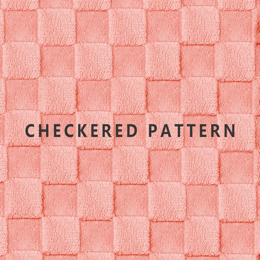 Checkered Pet Bed for Medium Dogs 36"X24", Removable Washable Cover, Black