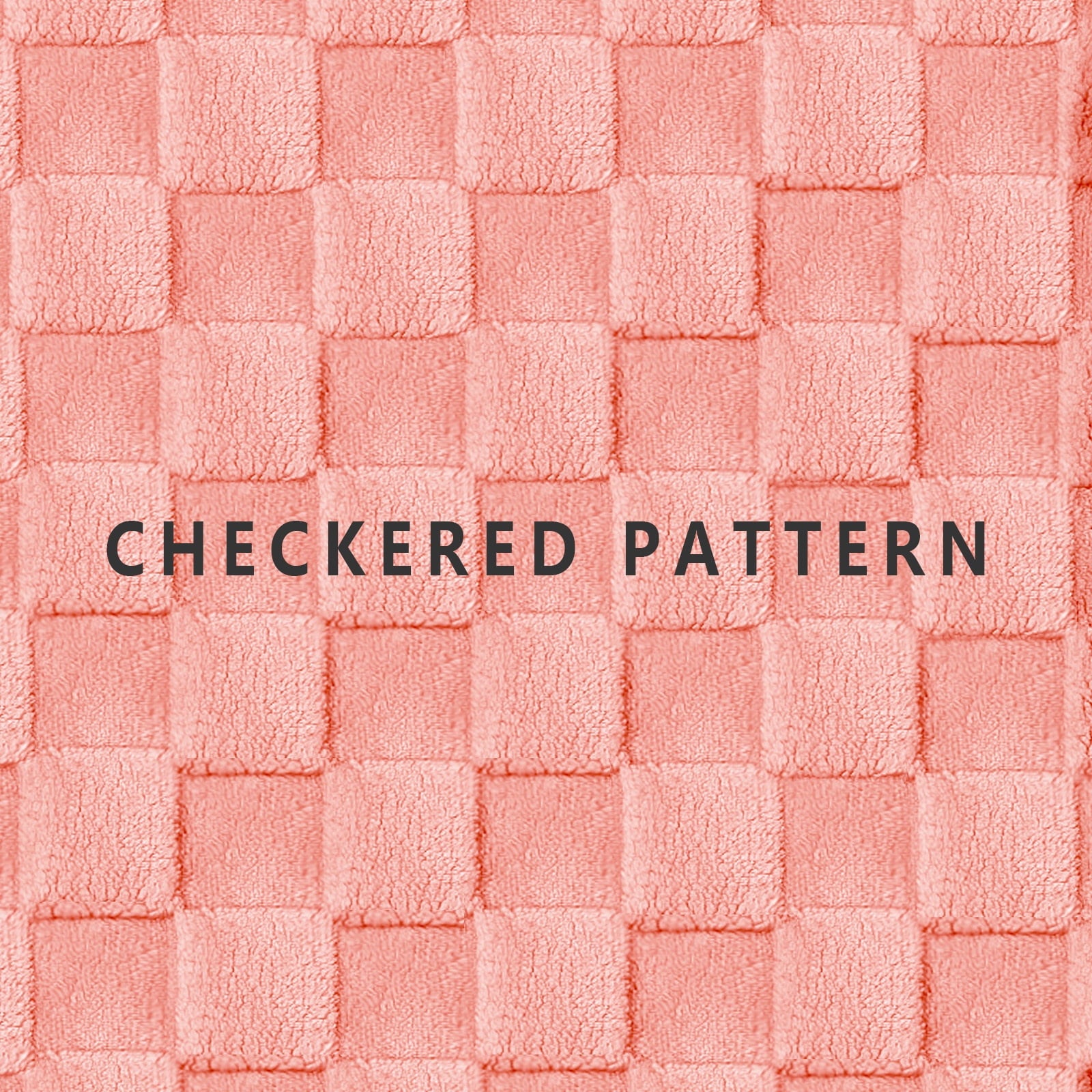 Checkered Pet Bed for Medium Dogs 36"X24", Removable Washable Cover, Black