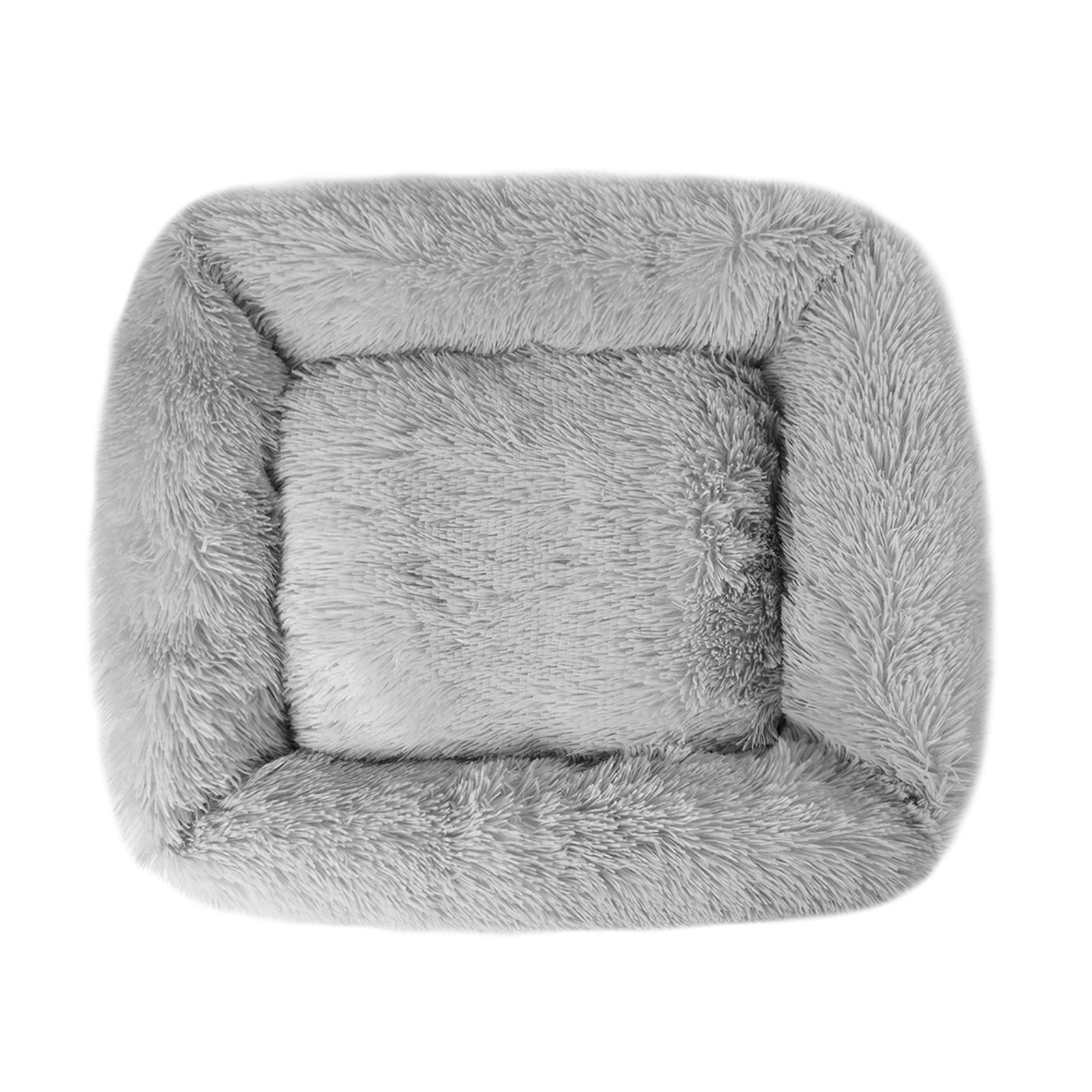 Rectangle Plush Pet Bed Bed for Dogs Cats Kennel Cuddler Crate Cushion Mat Washable