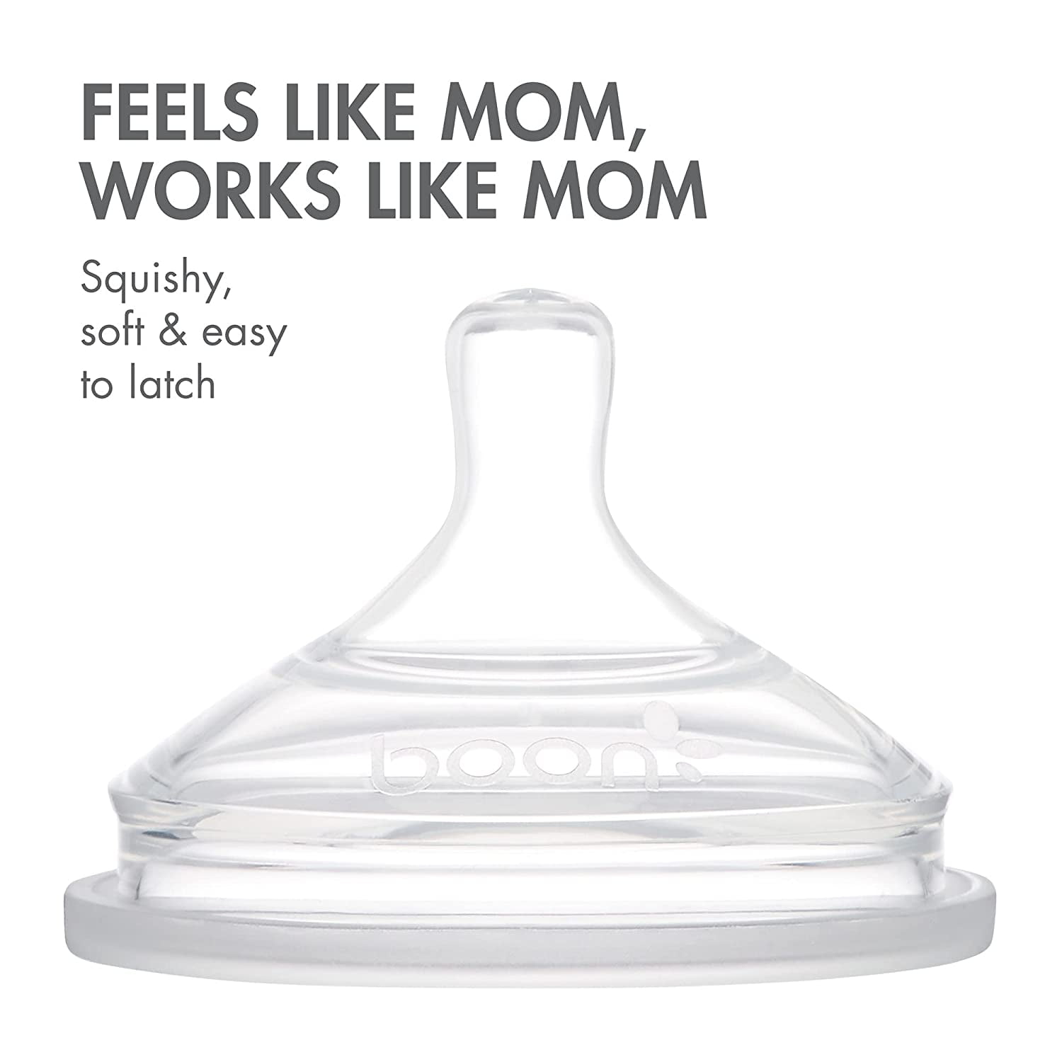 NURSH Silicone Pouch Baby Bottles – Stage 2 Medium Flow – 8oz – Marble (3pk)