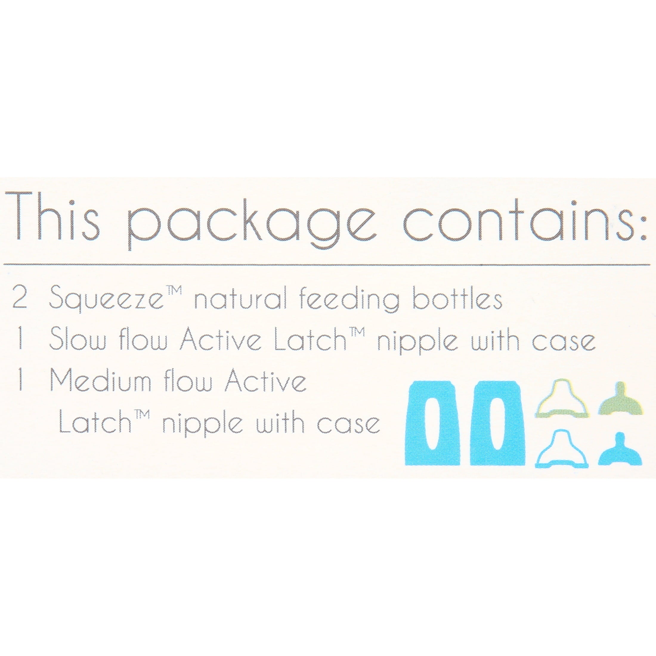 Twist Squeeze Natural Baby Breast Milk Feeding Bottle with Nipples and Case (2 Pack)