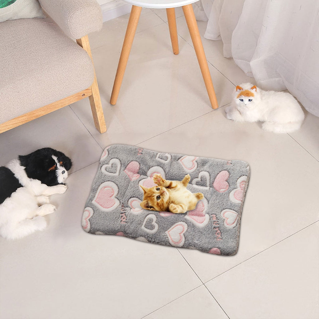 Cats Bed Cats Cushion Winter Thick Mattress Pet Sleeping Pad Indoor Cats Bed Comfy Pet Bed Suitable for Small Cats and Dogs 16.2x9.8in