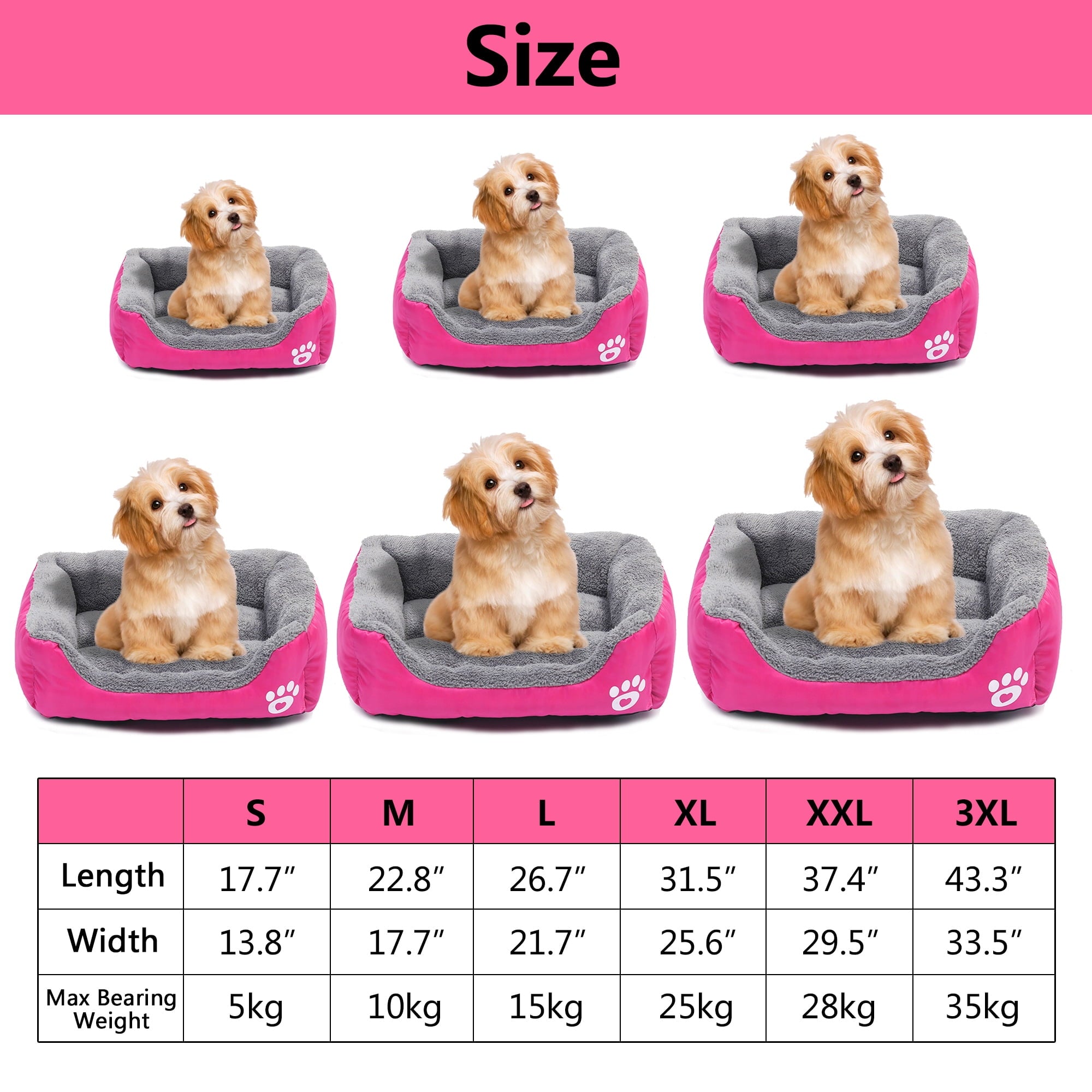 Pet Dog Bed Cat Puppy Cushion Kennel Mat Dog Sofa Beds for Small Dogs