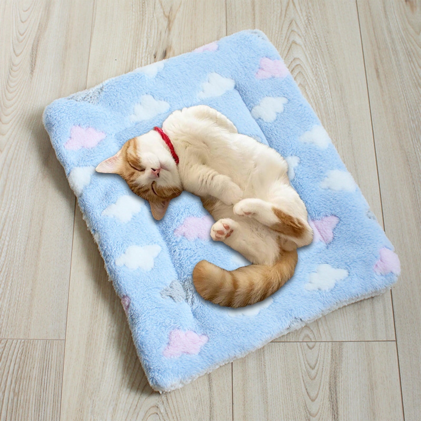 Cats Bed Cats Cushion Winter Thick Mattress Pet Sleeping Pad Indoor Cats Bed Comfy Pet Bed Suitable for Small Cats and Dogs 16.2x9.8in