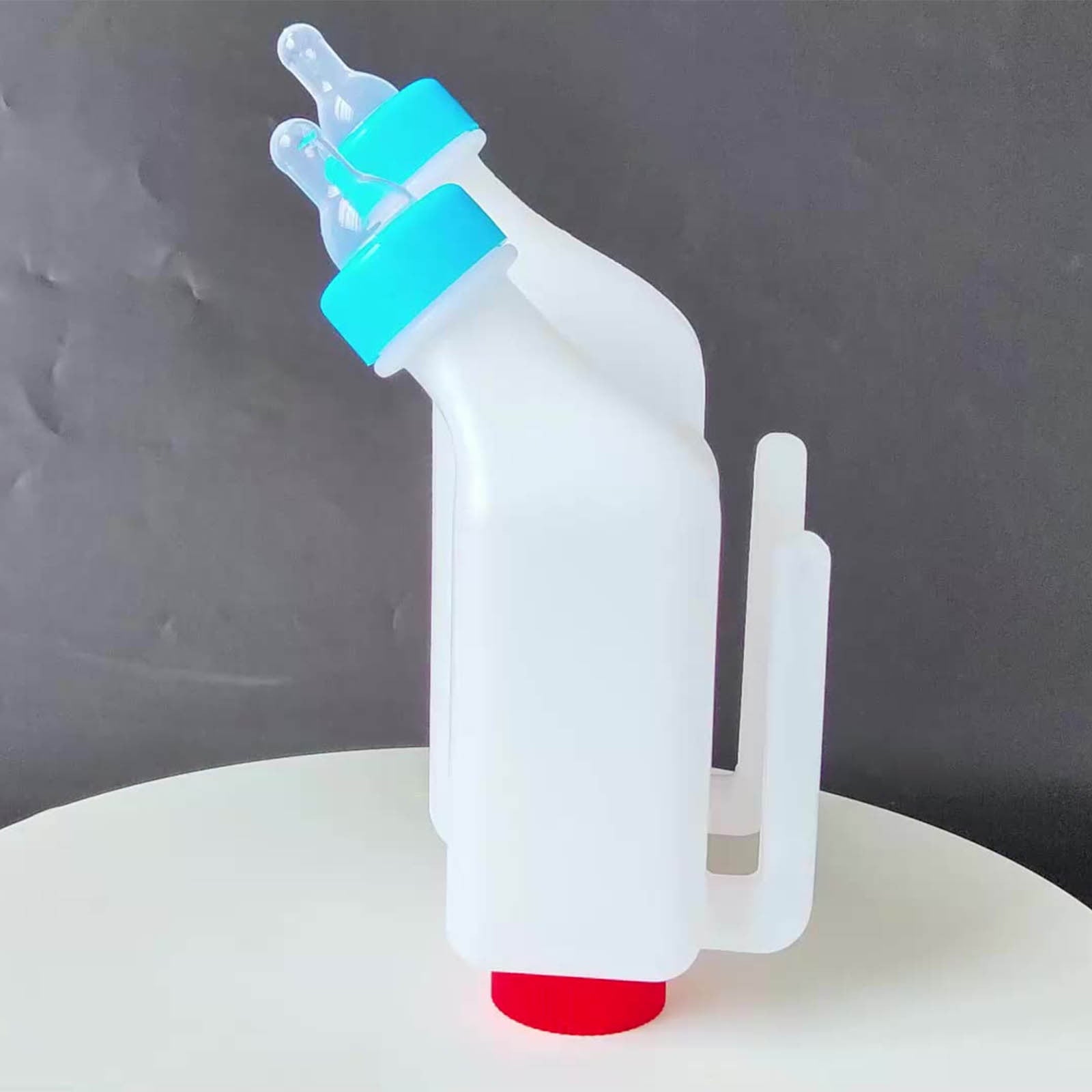 Sltwyw Lamb Baby Bottle with Scale Hanging, Goat Bottles for Feeding Baby Goats, Goat Milk Feeder Bottle, Little Goat Calf Sheep Nursing Bottle with Handle