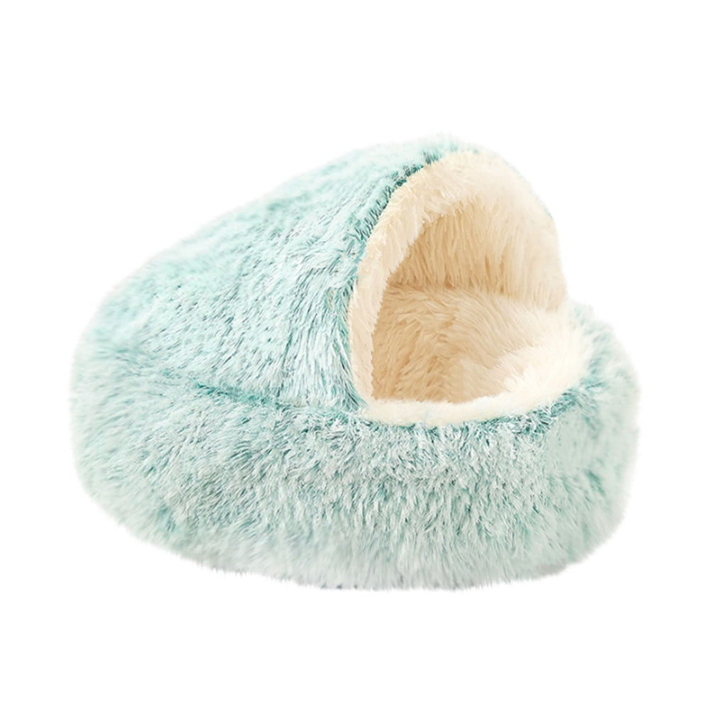 Washable Cat Bed &amp; Dog Bed, Semi-closed Bed for Small Medium Large Pets, Plush Cotton No Deformation Pet Bed on Clearance, Multipleon (11"x 11"x 10", Gray)
