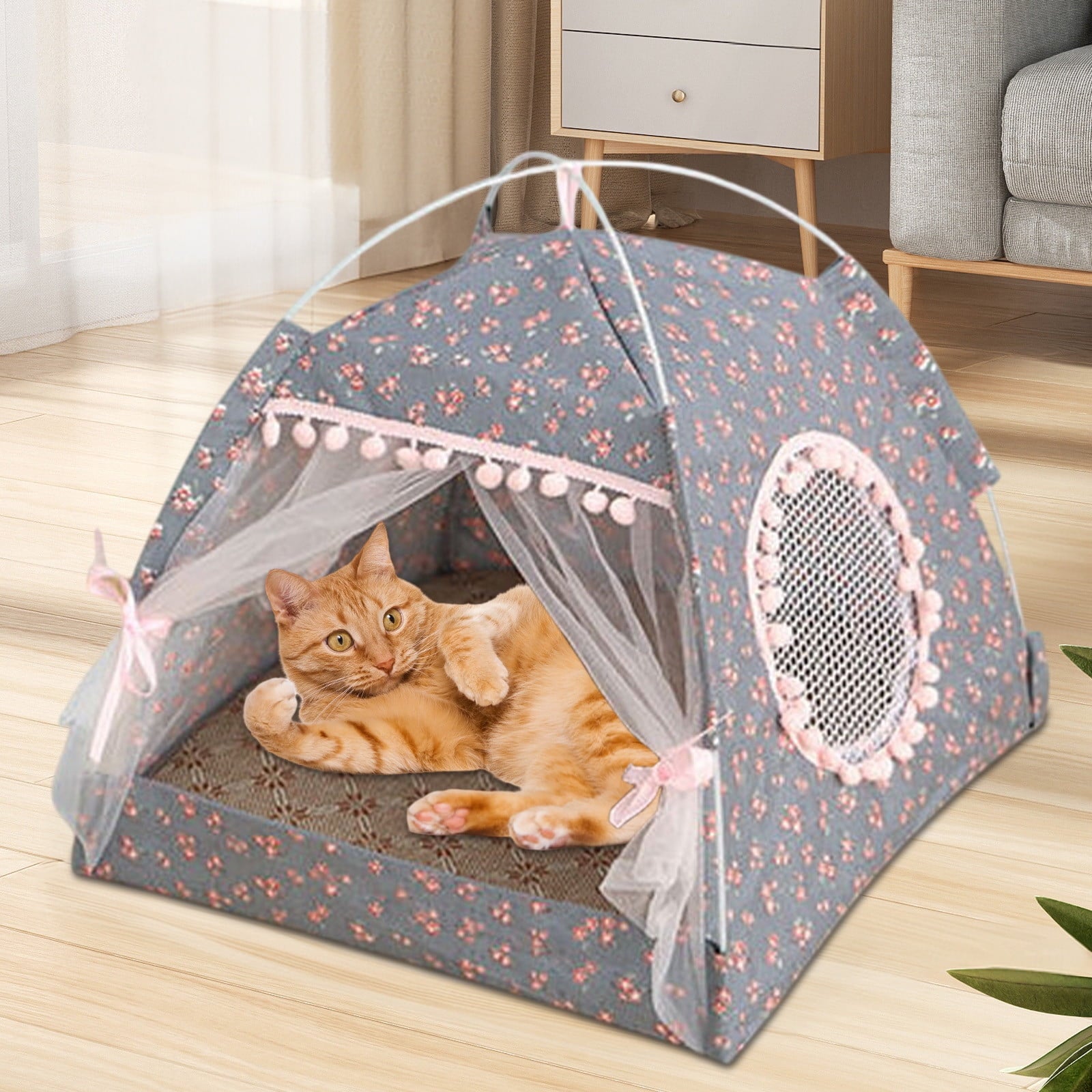 Clearance Dog Bed Medium Size Dogs, Cat Beds for Indoor Cats, Pet Bed for Puppy and Kitty, Washable, Extra , Anti-Slip Bottom