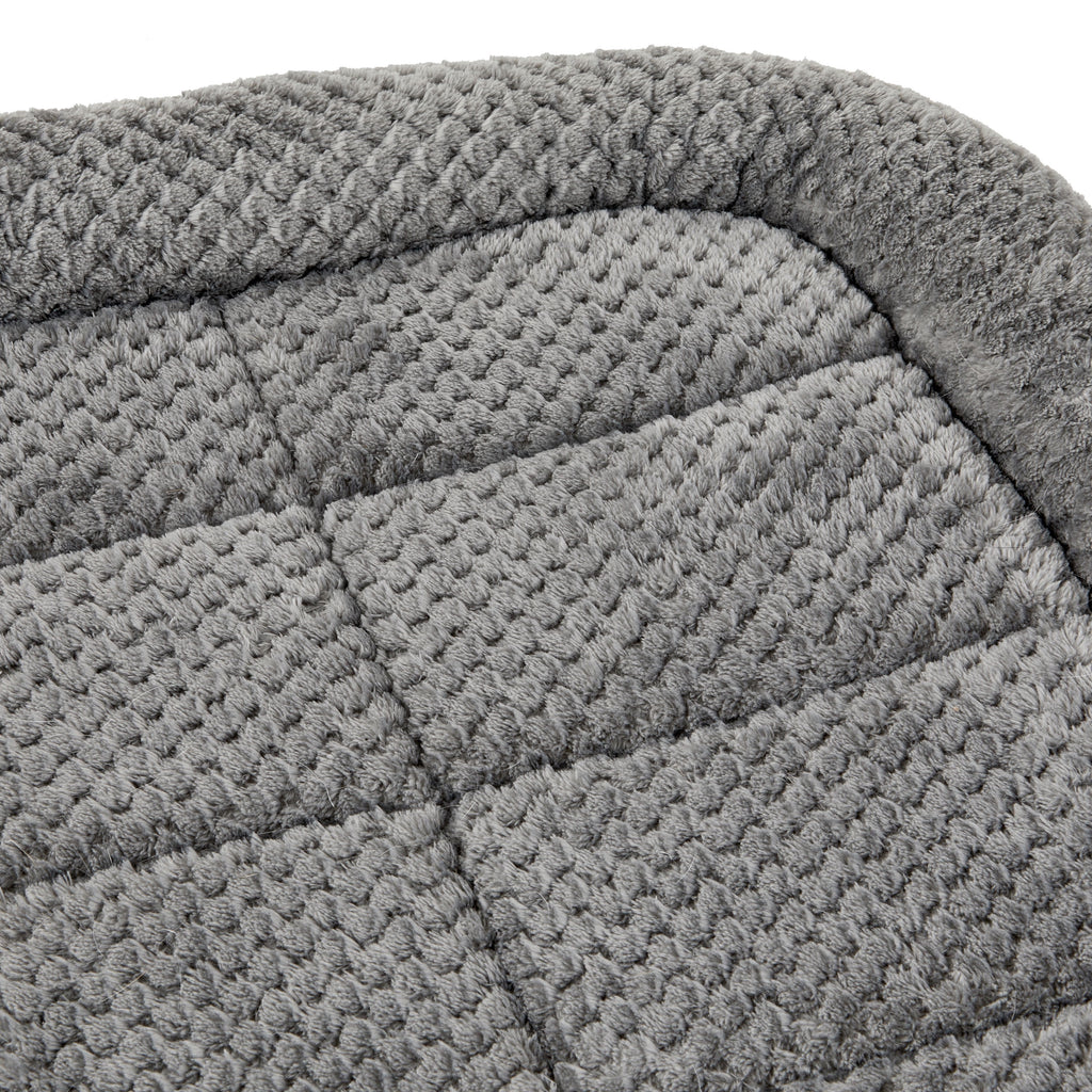 Luxe Crate Mat Pet Bed, Gray, 24 Inches