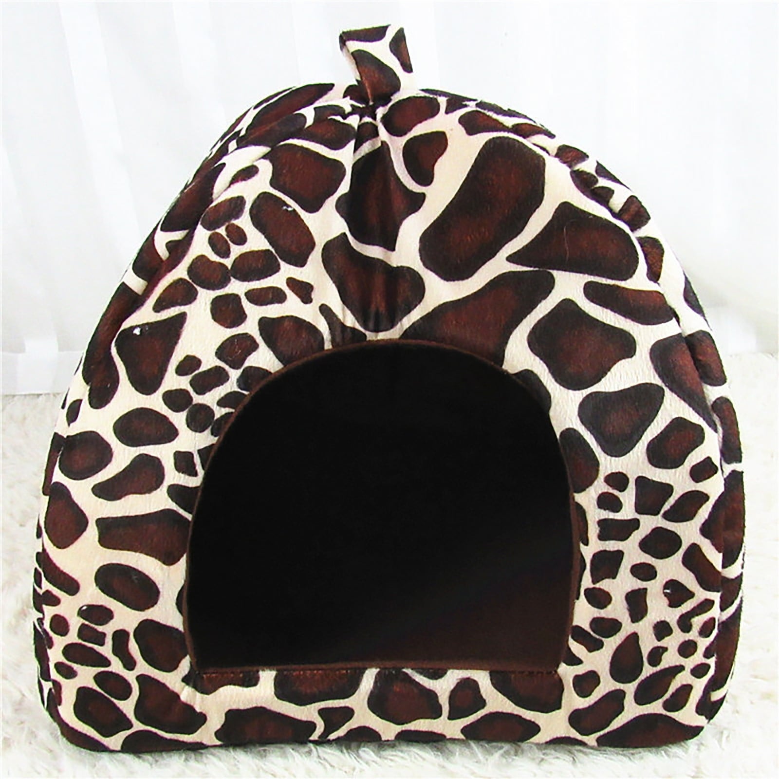 Cat Beds for Indoor Cats - Small Dog Bed with Anti-Slip Bottom, Cat/Small Dog Strawberry Cave, Super Pet Tent Bed