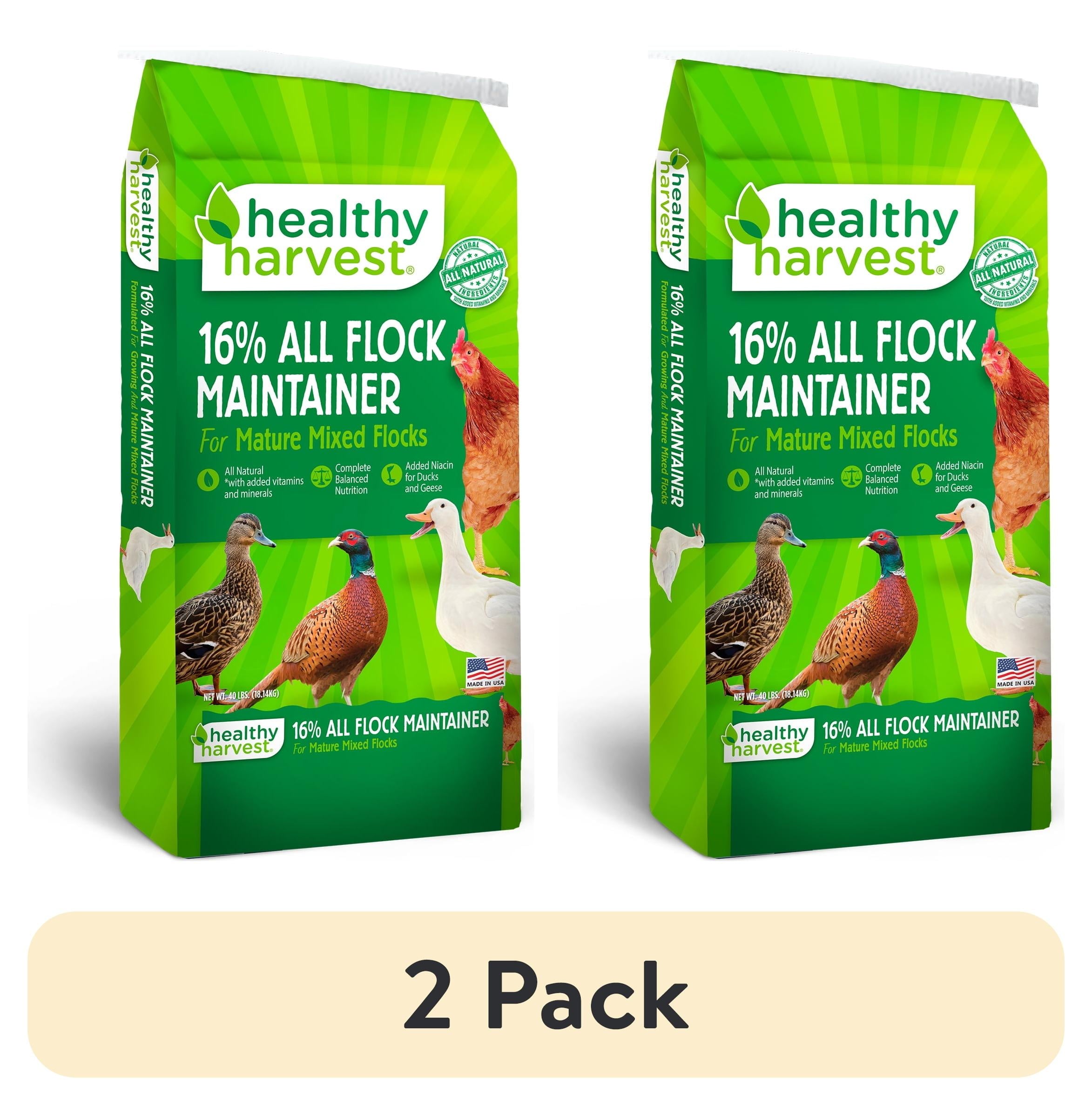16% All Natural Flock Maintainer Pellets for Feeding Mixed Flocks of Poultry, 40 lb