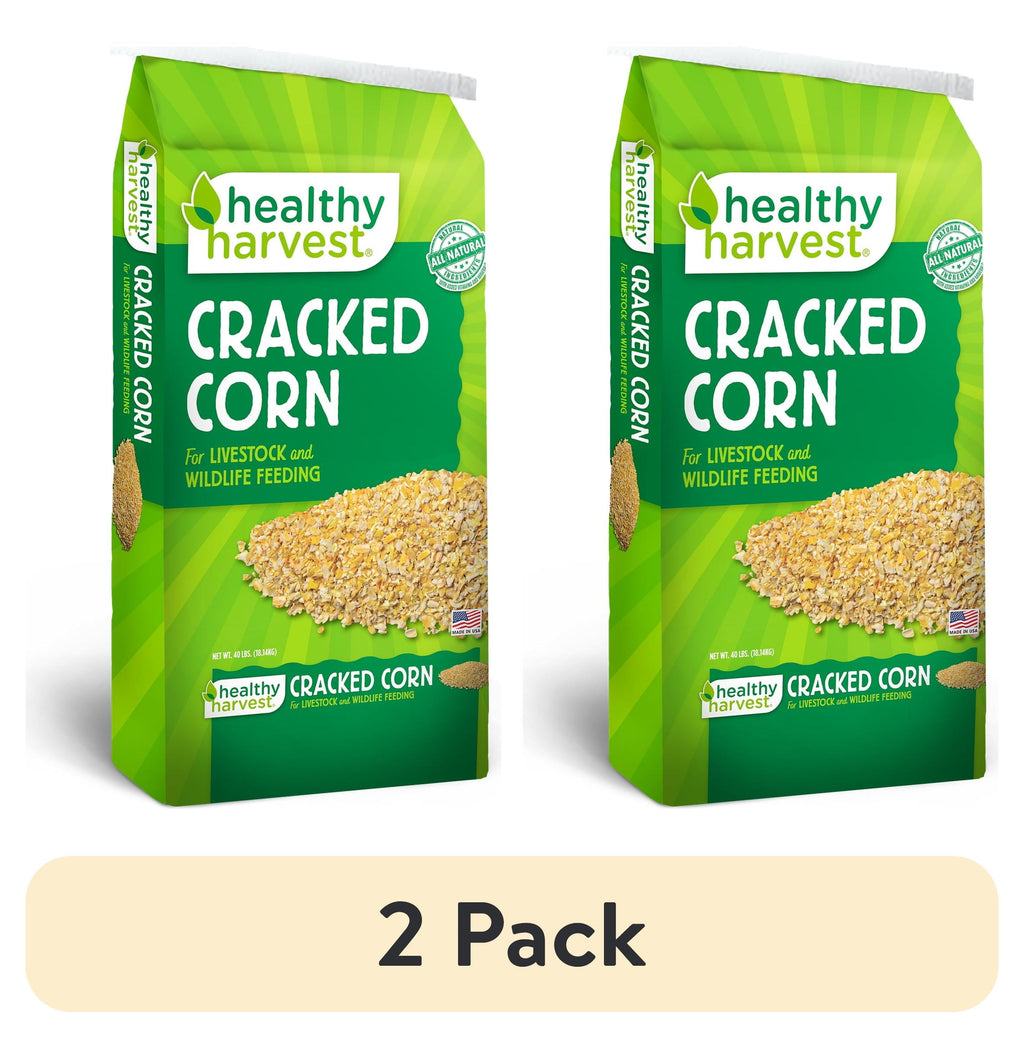 (2 pack) Cracked Corn for Poultry and Livestock, 40 lb Bag