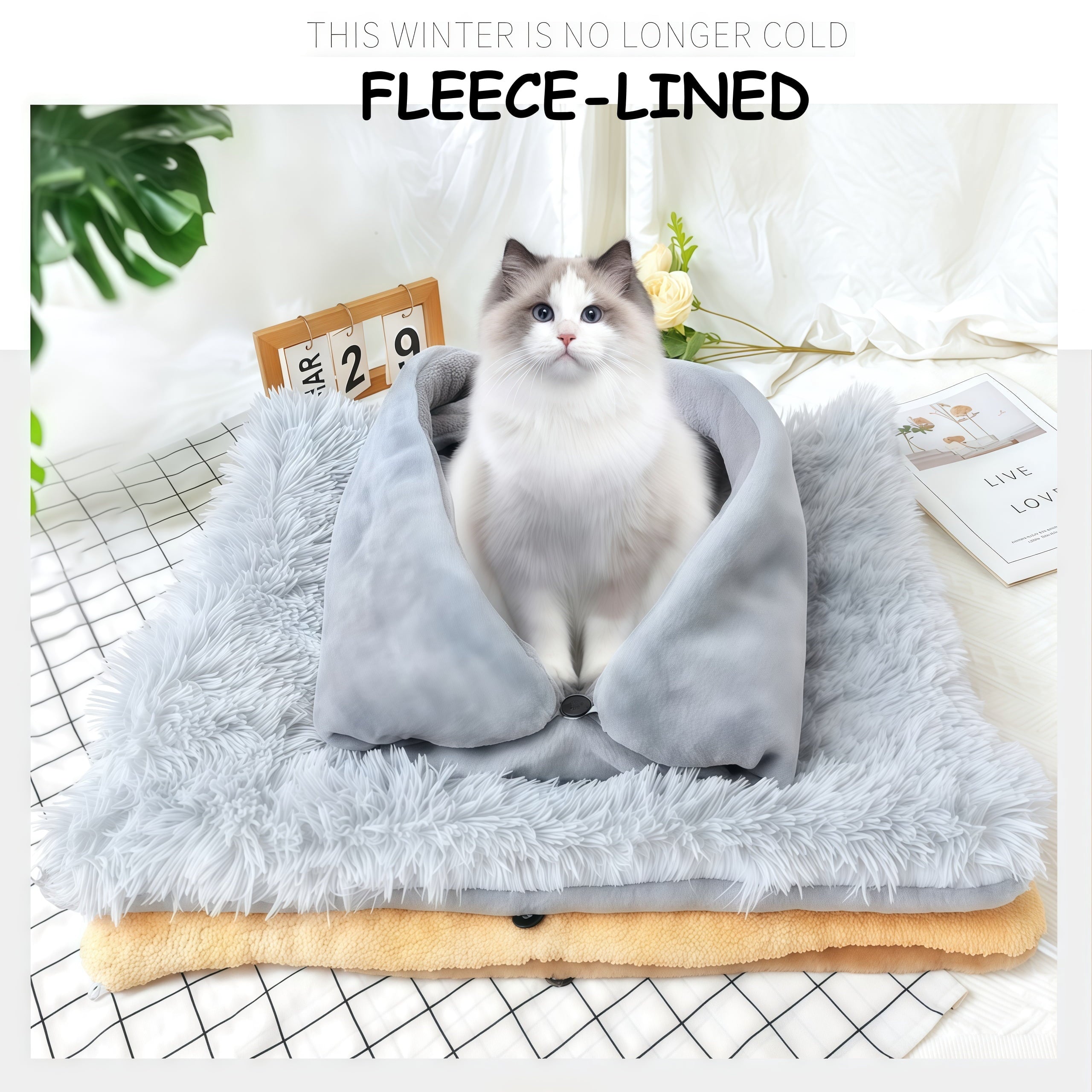 Cat Bed In Design - Winter Car Dog Bed For Pets