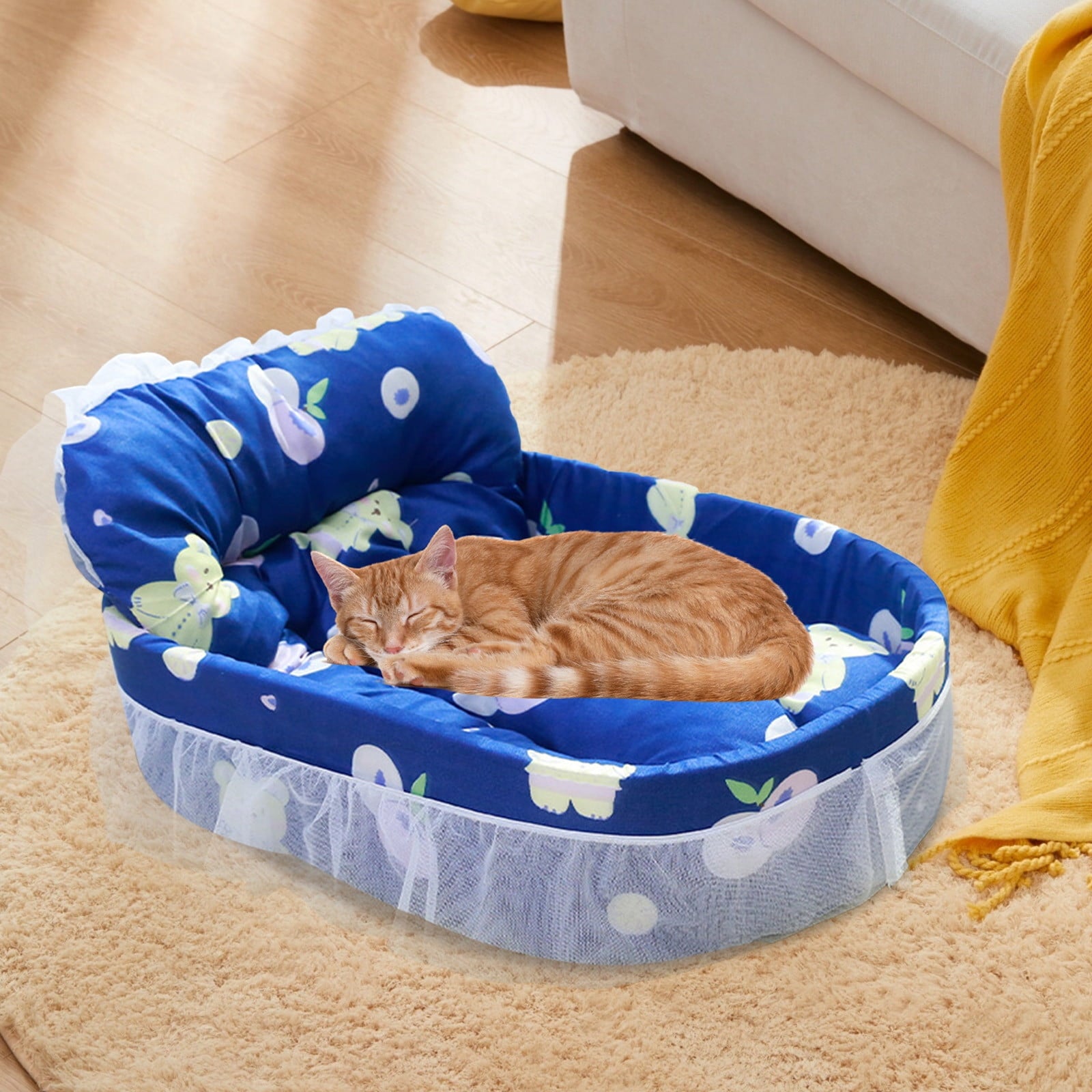 Clearance Dog Bed Medium Size Dogs, Cat Beds for Indoor Cats, Pet Bed for Puppy and Kitty, Washable, Extra , Anti-Slip Bottom