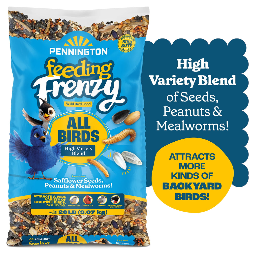 Feeding Frenzy Wild Bird Seeds, Wild Bird Food Mix, 5 lb.