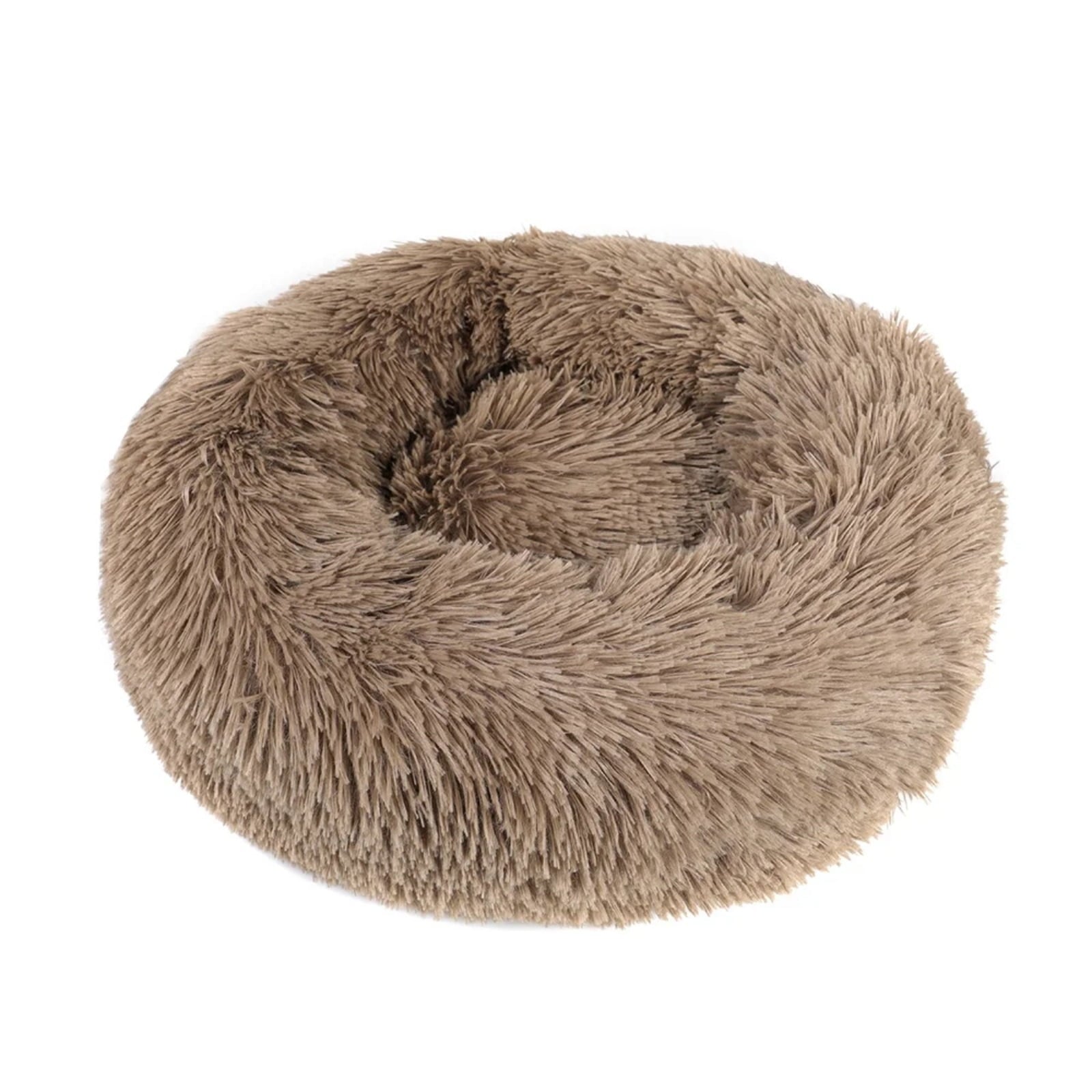 Round Plush Pet Bed for Dogs &amp; Cats, Dog Bed Sleeping Kennel Nest