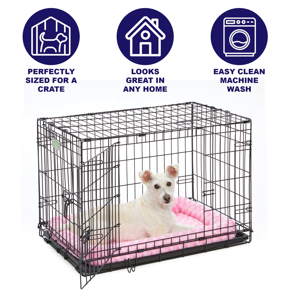 QuietTime Pet Bed &amp; Dog Crate Mat, Pink, 24"