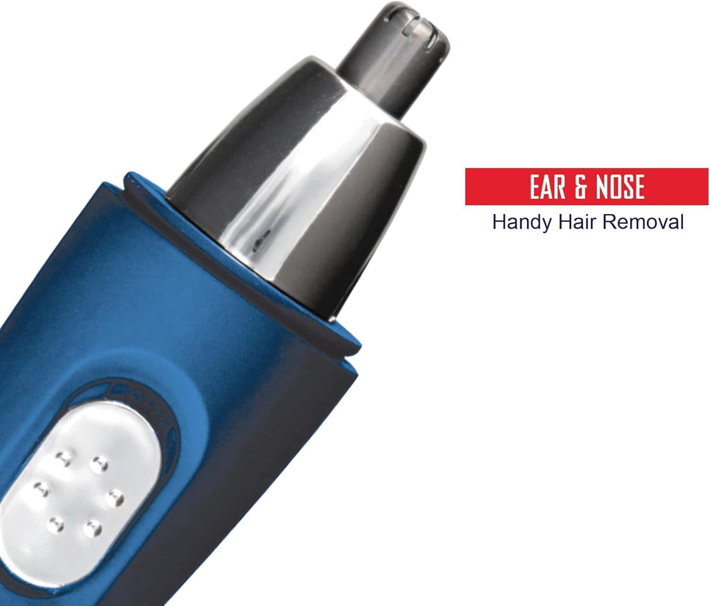 Nose Hair Trimmer for Men and Women, Electric Ear &amp; Nose Hair Trimmer with Built-In LED Light, Wet &amp; Dry Grooming, Grip