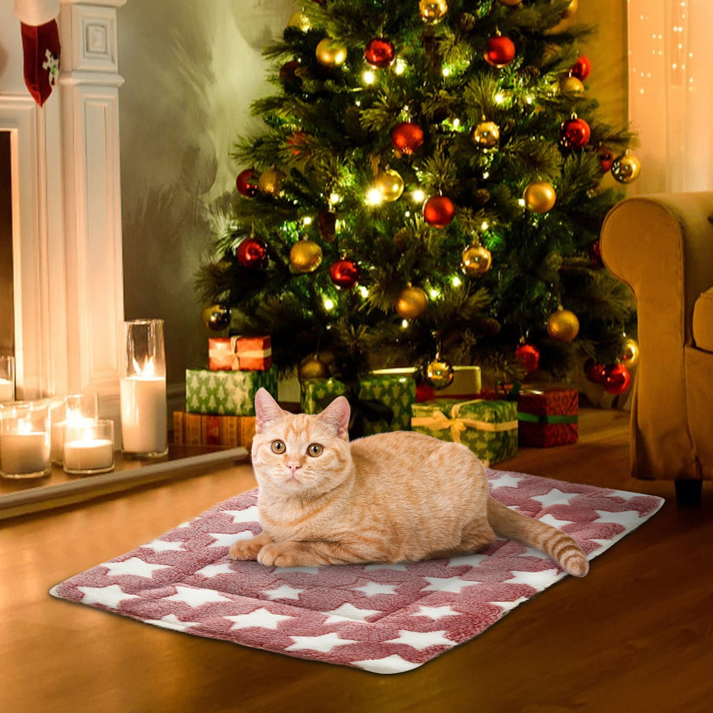 Cats Bed Cats Cushion Winter Thick Mattress Pet Sleeping Pad Indoor Cats Bed Comfy Pet Bed Suitable for Small Cats and Dogs 16.2x9.8in