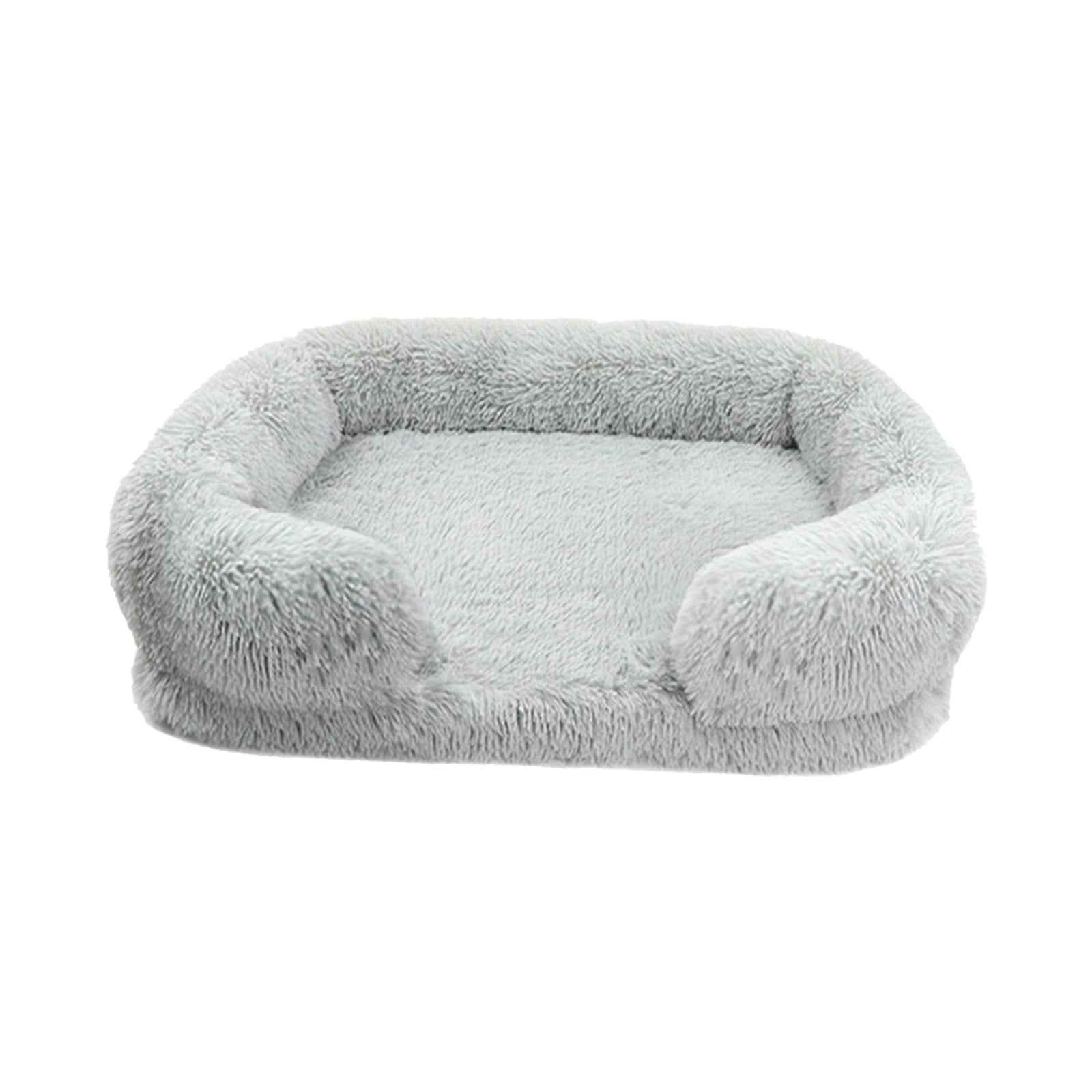 Pet Bed Dog Cat Cuddler Bed Faux Fur Warming Cushion For Small Medium Dogs And Cats Indoor Use