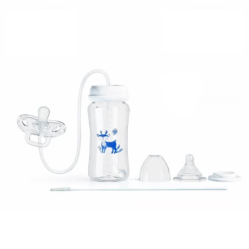 300ml Baby Bottle with Free Speech Function, Talking Baby Bottle with Voice Recording Playback, Feeding Gift for Newborns Infants Toddlers
