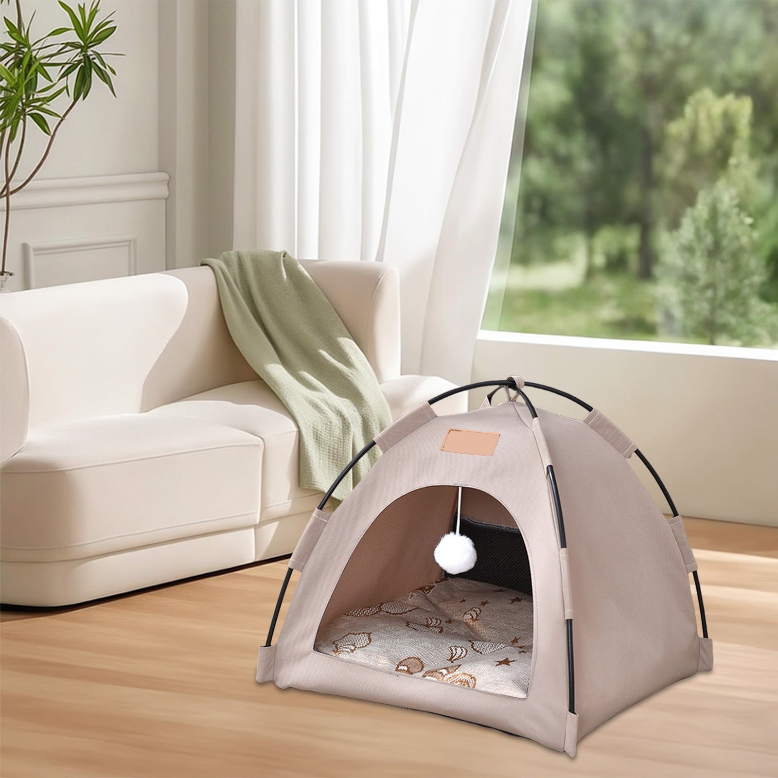 Clearance Dog Bed Medium Size Dogs, Cat Beds for Indoor Cats, Pet Bed for Puppy and Kitty, Washable, Extra , Anti-Slip Bottom