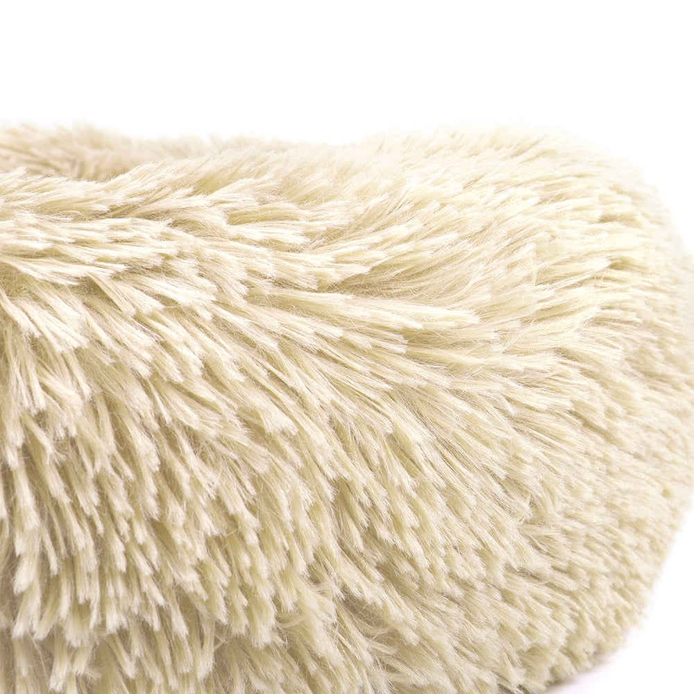 Round Plush Pet Bed for Dogs &amp; Cats, Dog Bed Sleeping Kennel Nest