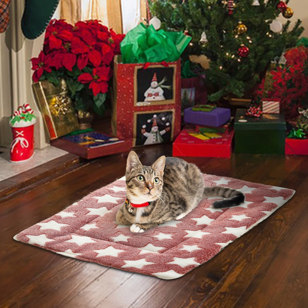 Cats Bed Cats Cushion Winter Thick Mattress Pet Sleeping Pad Indoor Cats Bed Comfy Pet Bed Suitable for Small Cats and Dogs 16.2x9.8in