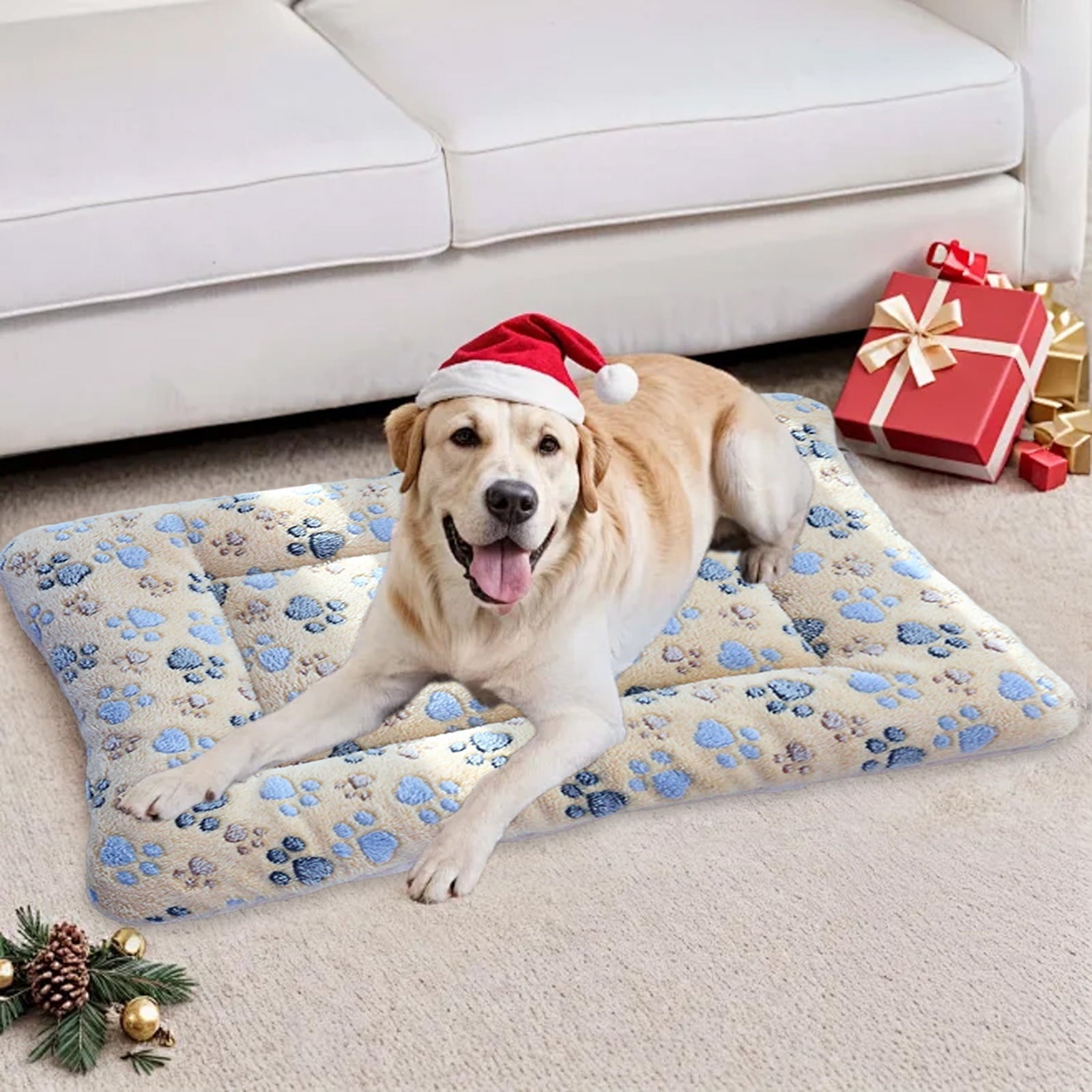 Thick Plush Pet Bed For Dogs Cats Super Sleeping Mat Non Slip Pad Pet Furniture