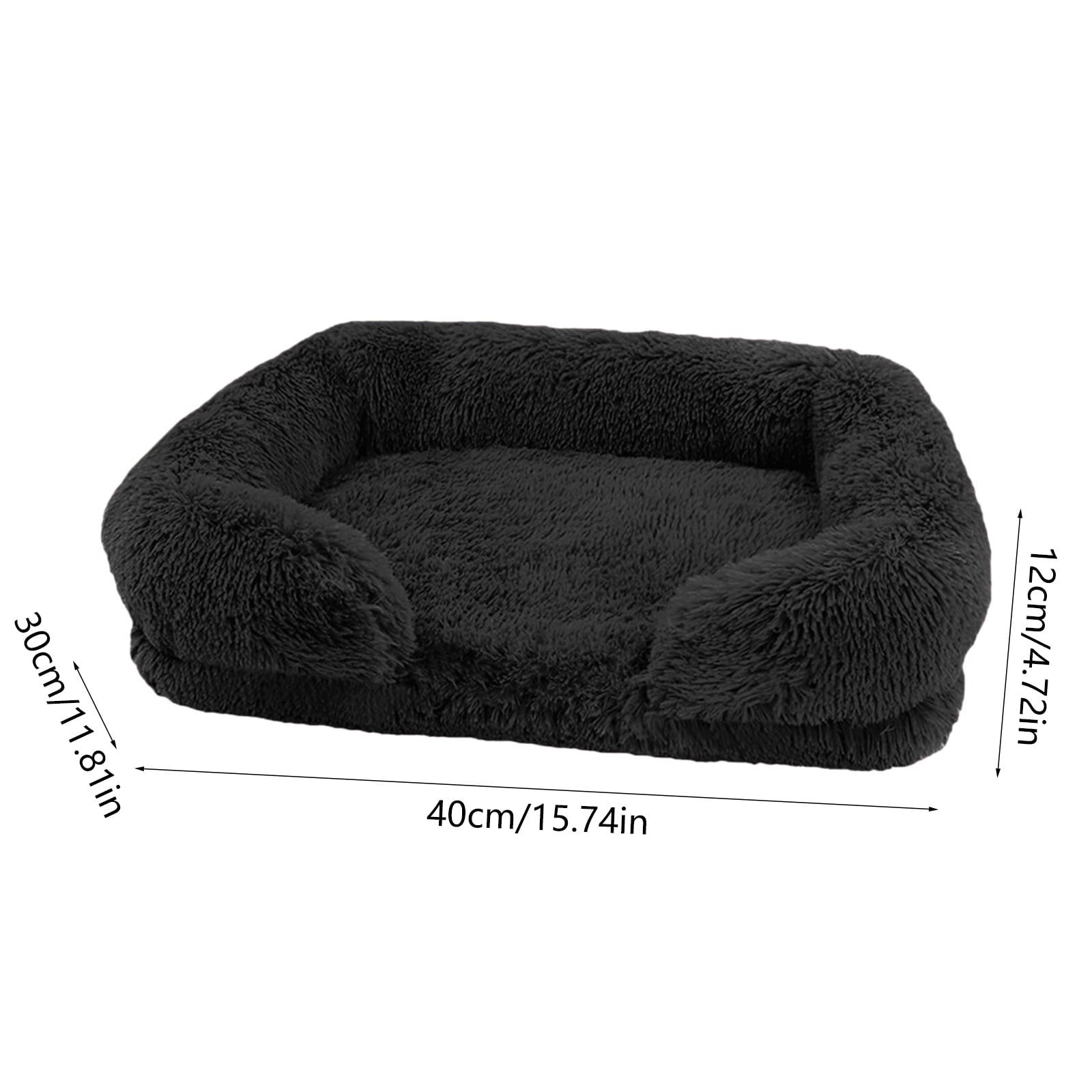 Pet Bed Dog Cat Cuddler Bed Faux Fur Warming Cushion For Small Medium Dogs And Cats Indoor Use