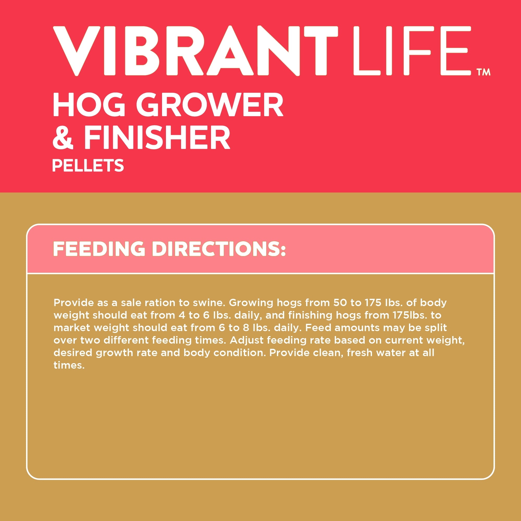 Hog Grower &amp; Finisher Pellet Feed, 40 lb Bag