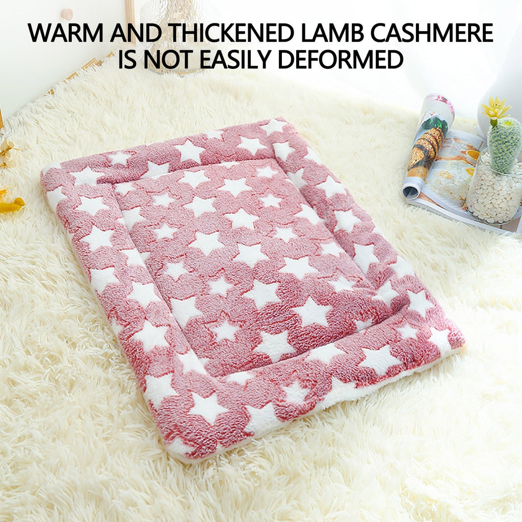 Cats Bed Cats Cushion Winter Thick Mattress Pet Sleeping Pad Indoor Cats Bed Comfy Pet Bed Suitable for Small Cats and Dogs 16.2x9.8in