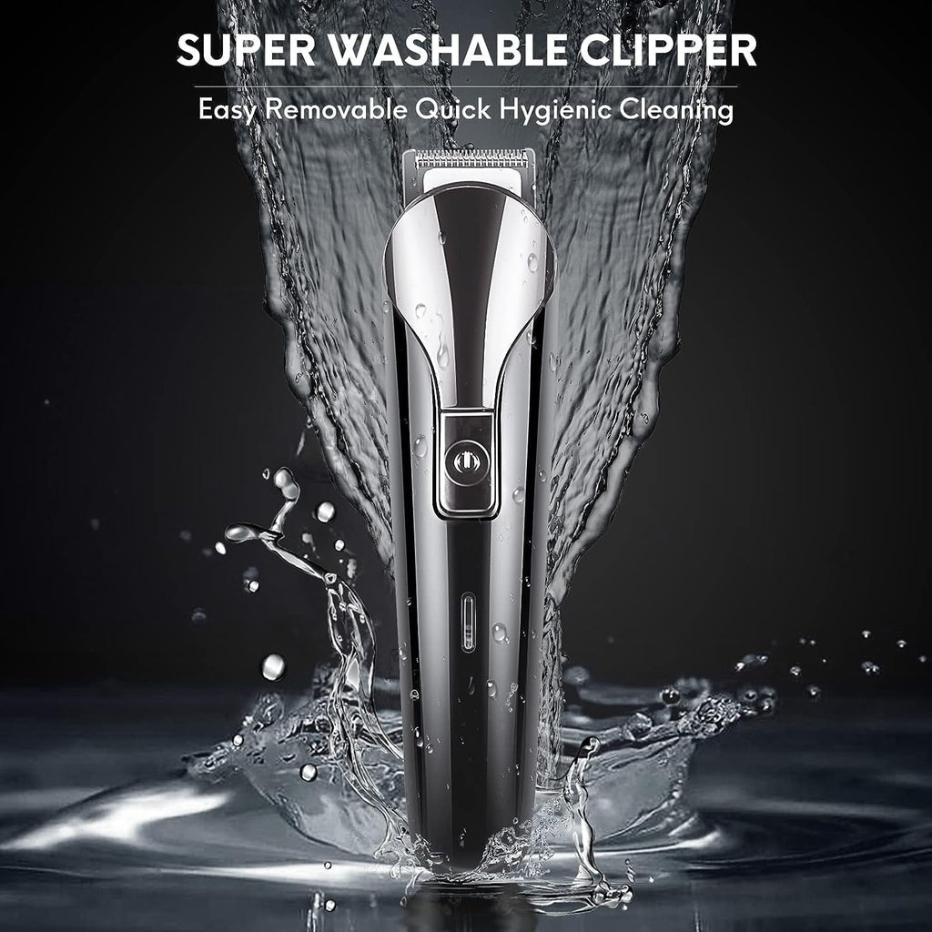delpattern Beard Trimmer for Men,IPX7 Electric Razor Shavers,Hair Trimmer for Nose Mustache Face Body, Cordless Clippers Gifts for Men,22 Piece Beard Grooming Kit Black