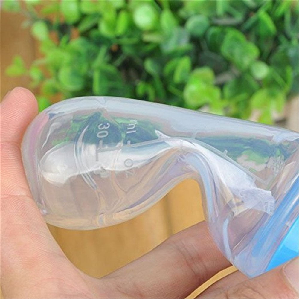 90ml Silicone Feeding Bottle with Spoon for Baby Toddler Food Rice Cereal Feeder Bottles