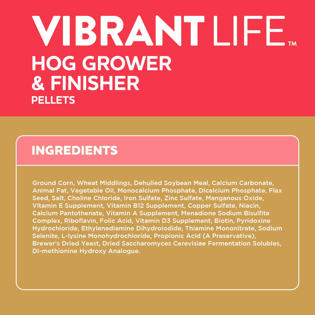 Hog Grower &amp; Finisher Pellet Feed, 40 lb Bag
