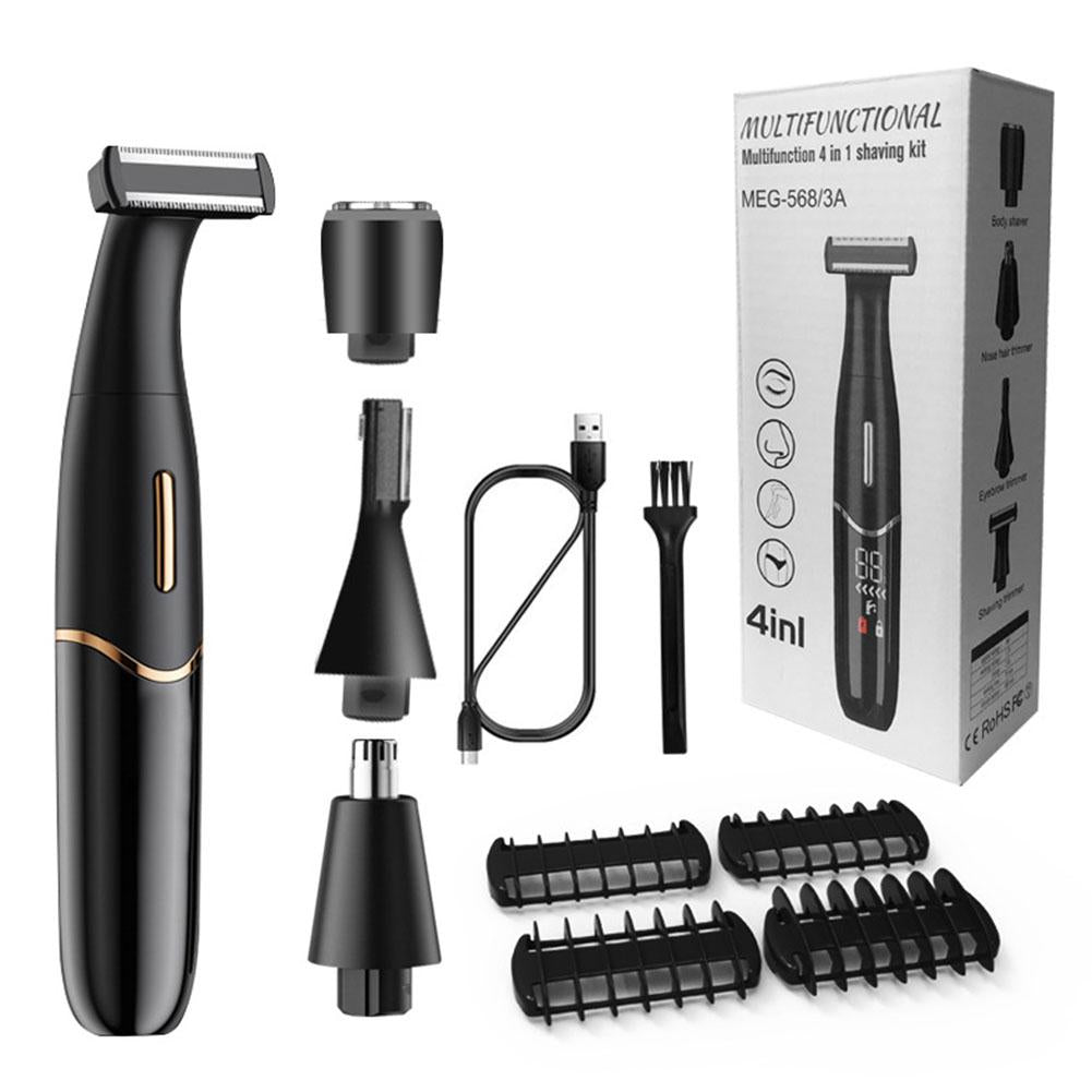 Micro Groomsman Men's Lithium Battery Powered Pen Trimmer, Black/Blue 5640-4701