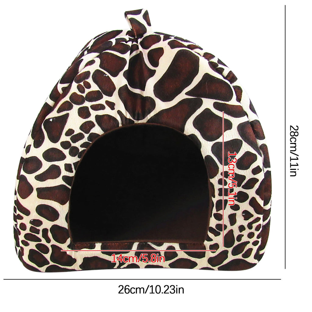 Cat Beds for Indoor Cats - Small Dog Bed with Anti-Slip Bottom, Cat/Small Dog Strawberry Cave, Super Pet Tent Bed