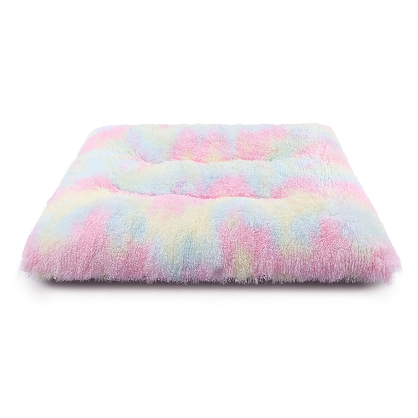 Plush Pet Bed for Dogs &amp; Cats Dog Crate Mat Mattress Pillow Bolster