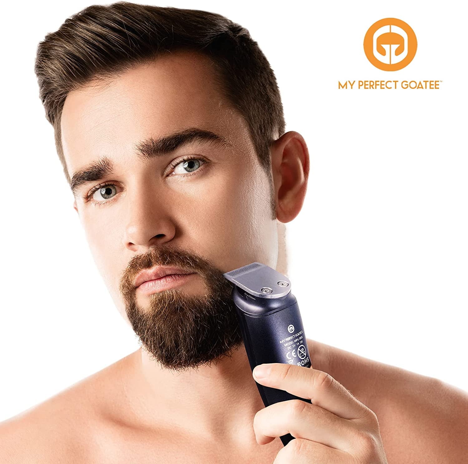 My Goatee Beard Trimmer, Grooming Kit with LED Battery Charge Indicator, Travel Bag