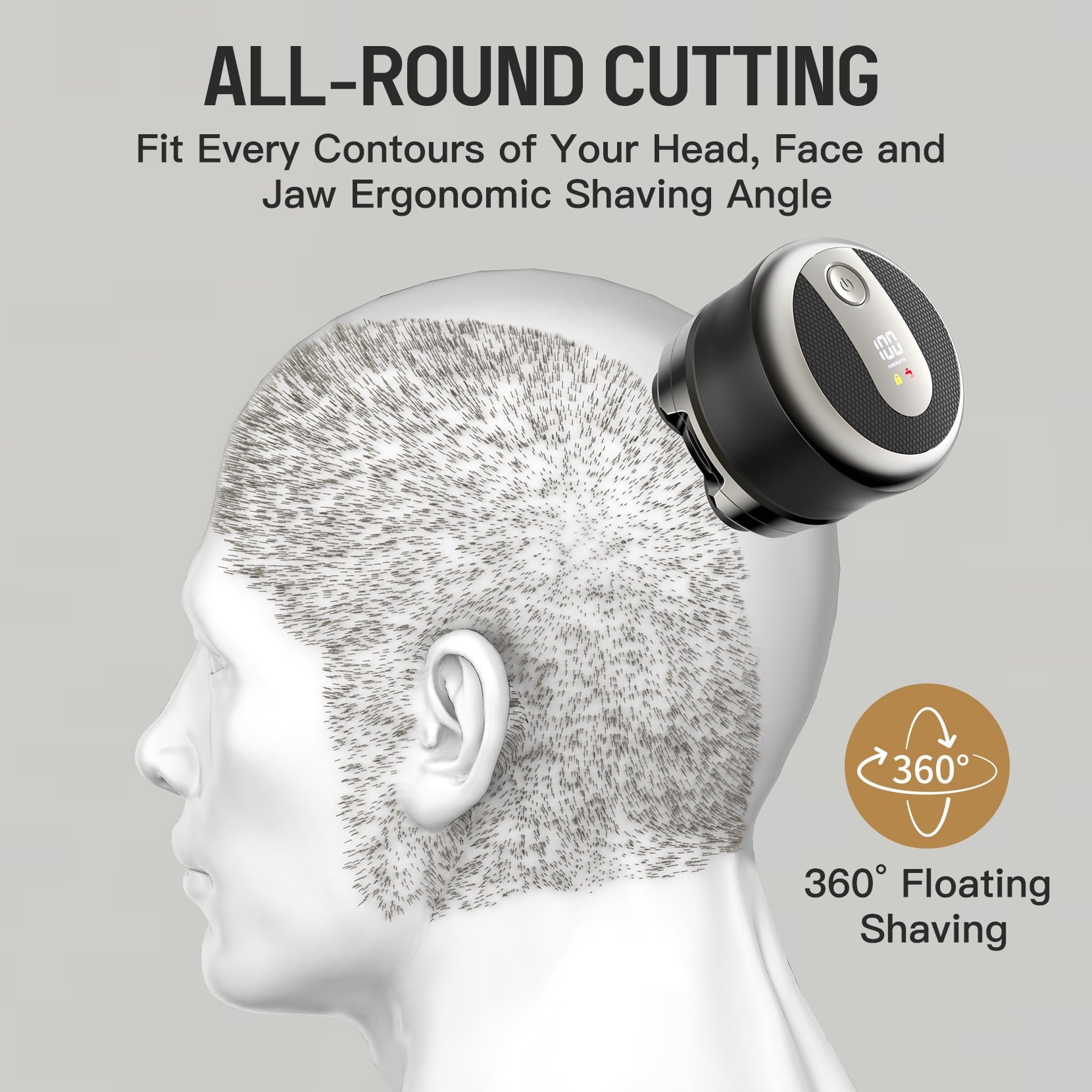 Body Hair Trimmer for Men,Manscape 3-in-1 Body Groomer Kit for Groin,IPX7 Wet/Dry Electric Shaver Razor,Grooming for Face and Body,USB &amp; Wireless Charging,Gifts for Men,Black