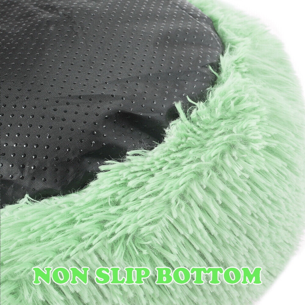 Round Plush Pet Bed for Dogs &amp; Cats, Dog Bed Sleeping Kennel Nest