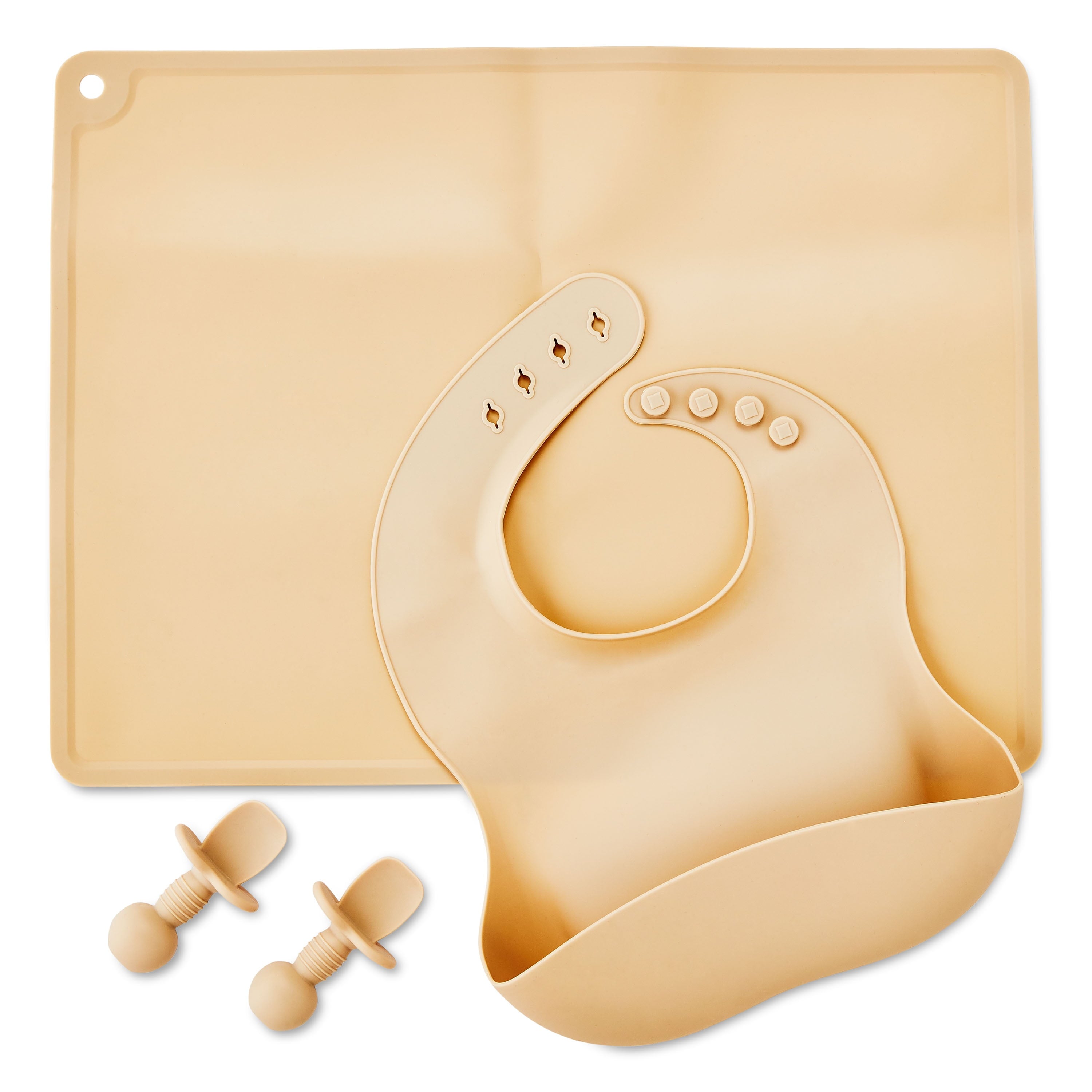 4-Piece Silicone Baby Feeding Starter Set, 6+ Months