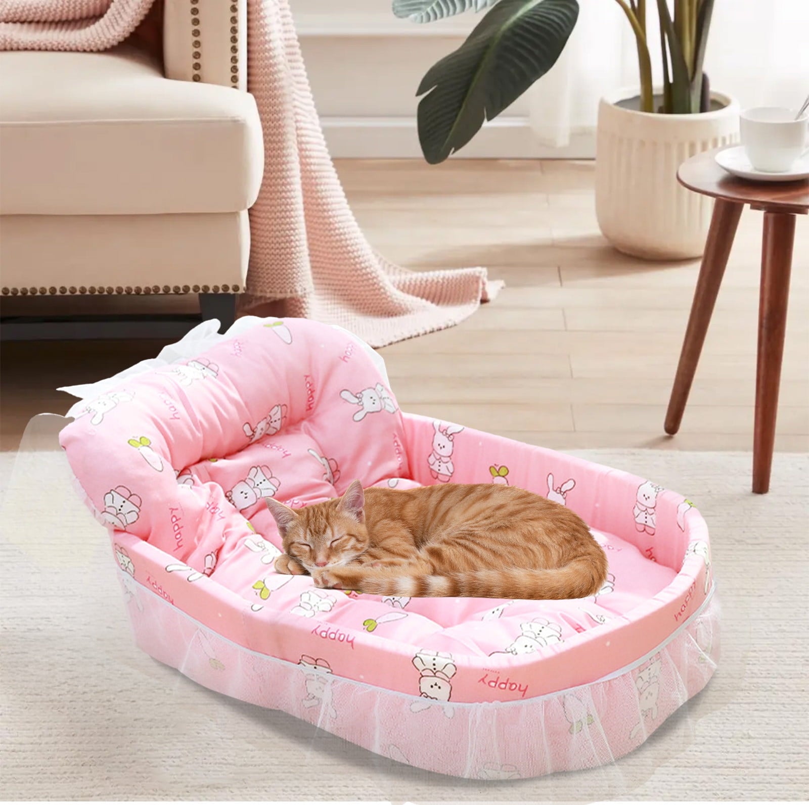 Cats Bed Cats Cushion Winter Thick Mattress Pet Sleeping Pad Indoor Cats Bed Comfy Pet Bed Suitable for Small Cats and Dogs 16.2x9.8in