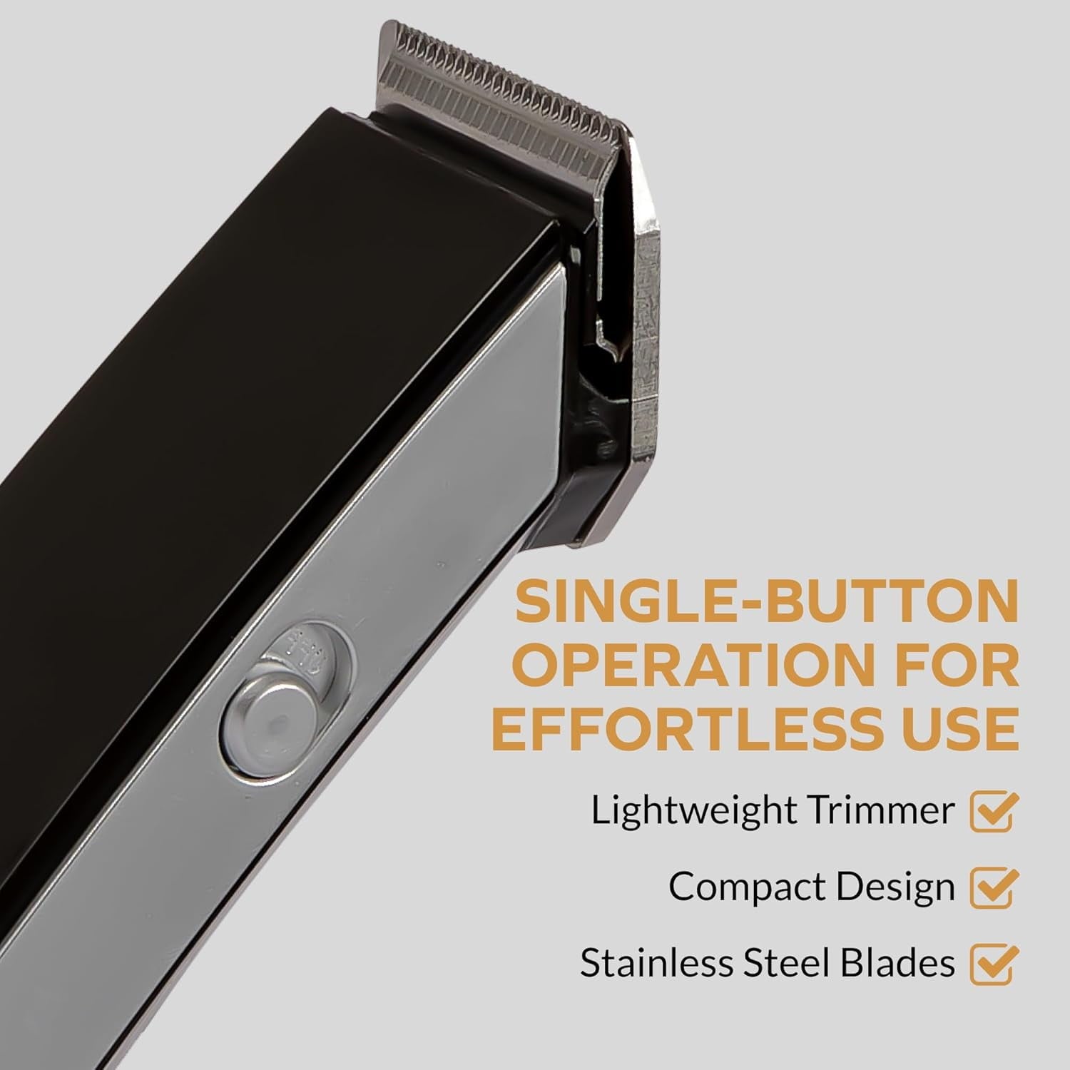 Groom Essentials Hair &amp; Beard Trimmer for Men, Cordless Hair Trimmer w/ Charging Base, Black/Silver