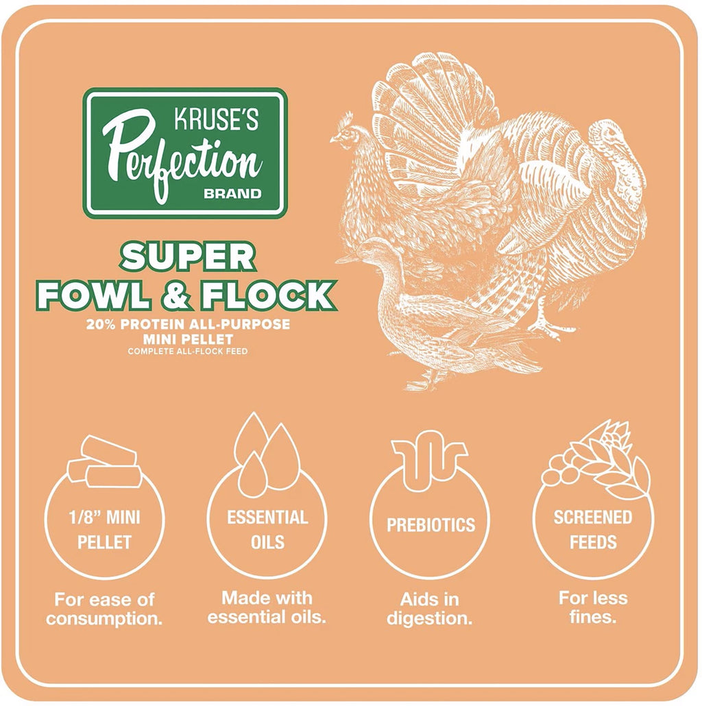 Super Fowl &amp; Flock Pellet 40 lb Bag